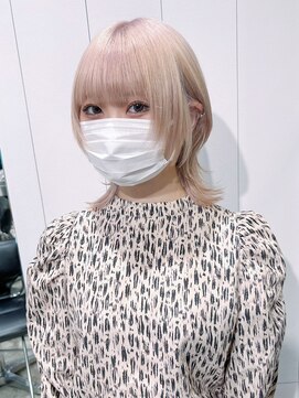 アルバム 池袋(ALBUM) ミルクティーショートウルフ_大人ガーリーチョコレート_ba454681