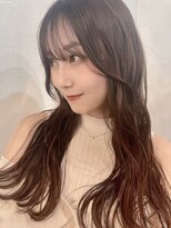 【シースルーバング×顔周りカット】