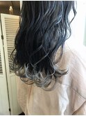【lamp斉藤】裾カラー×ホワイトベージュ