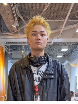 ガレージ バイ グリーン 原宿 表参道(Garage by green) 【SATOSHI】ハイトーンスパイキーショート