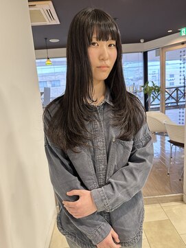 サムライ(SAMURAI) レイヤーカット/髪質改善/ストレート/暗髪