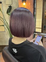 ロッソバイアルター 鎌取(ROSSO by aL-ter)&nbsp;【切りっぱなしボブ/ネイビーグレー/レイヤーボブ】中山実