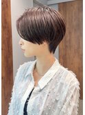大人ハンサムショート/前髪なしショート/ショートヘア/30代40代