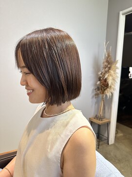 ワ ヘアー(wa-hair) 大人ショートボブ丸みショートカットマッシュショート髪質改善