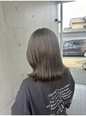 #グレージュカラー 艶髪ミディアム立体感大人可愛い20代30代