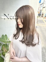 ネオリーブカフ 鶴ヶ峰店(Neolive caff)&nbsp;ブリーチなしダブルカラー×シアーベージュ