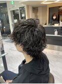 【メンズ/波巻きスパイラルパーマ】くまがい