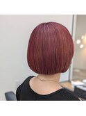 ボブスタイル髪質改善ピンクパープル