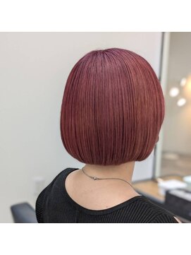リグレイス(Re×Grace) ボブスタイル髪質改善ピンクパープル