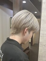 ララ(LALA) メンズカット&ホワイトベージュカラー