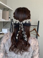 アットラップレーヴ(attrape-reve)&nbsp;ねじりハーフアップ