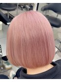 神戸三ノ宮ピンクベージュホワイトブリーチハイトーン