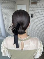 カチモリ タイトシニヨン シニヨン タイトヘア 参列  お呼ばれ