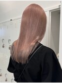 ミルクティーベージュダブルカラーハイトーンカラーレイヤー韓国