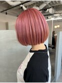 【顔周り似合わせカット】姫カットレイヤー/チェリーレッド