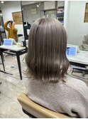 透明感◎ダブルカラー×くすみグレージュ20代所沢