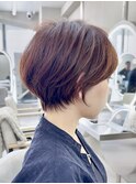 【髪質改善メルティカラー】広がる髪もまとまる上品ショートボブ
