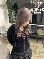 ディーカヘアーセンダイ(Di KA HAIR sendai)&nbsp;ミルクティーグレージュ／レイヤー／ハッシュカット