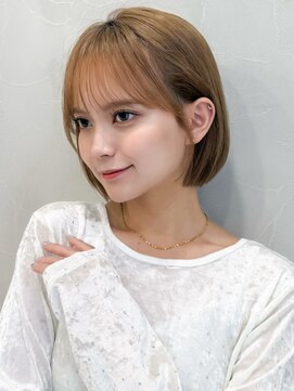 アグノス 青山(Agnos) ミディアムレイヤーカット似合わせカット薄めバングモテ髪