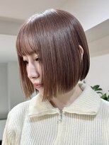 サンク 原宿 表参道(cinq) モカベージュヘーゼルベージュハッシュカットバタフライカット