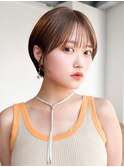 おくれ毛ショートイメチェン前髪カット_F31055