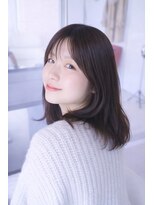 ヘア&エステ ヒロイン 西武池袋店 王道モテナチュラルミディアムヘアスタイル。