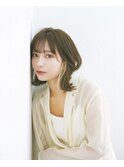 インナーカラー イヤリングカラー ハイライト 銀座 ボブ