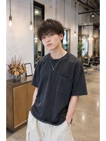 MEN's Baguz MEN'Sカット/ MEN'Sパーマ/ MEN'Sカラー 無造作ウェーブ韓国風メンズマッシュ