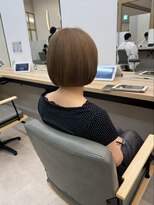 カイノ イオンモール橿原店(KAINO) 明るめブラウンのころんと丸みボブ