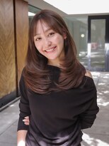 ヴィヴィッド オモテサンドウ(ViViD omotesando)&nbsp;結べるセミロングレイヤー/肌なじみ◎マロンブラウン/扱いやすい