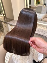 アース 渋谷店(HAIR&MAKE EARTH)&nbsp;髪質改善×縮毛矯正｜自然な丸みの艶髪ロング