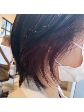 ナンバー 秋田店(N°) 大人かわいいくびれミディラベンダーインナーカラー