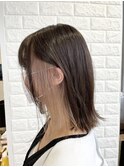 【ALBA塚原】ハイトーンミルクティーイヤリングカラー