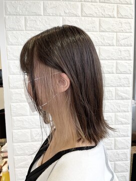 アルバ ヘアリゾート(ALBA) 【ALBA塚原】ハイトーンミルクティーイヤリングカラー