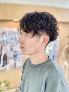 ティーズヘアイナガキイヴピアジェ メンズパーマ_スパイラル_ツーブロック