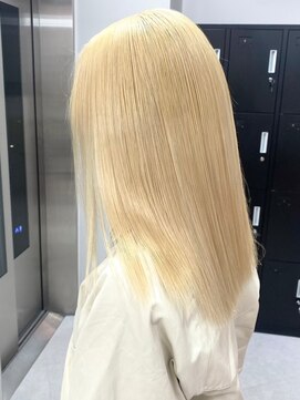 ベレーザ 渋谷(BELEZA) 3080プラチナグレージュバイカラーハイライトグラデーション