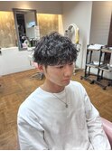 メンズ 波巻きパーマ ダメージレスパーマ