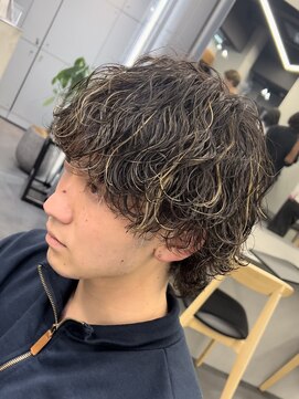 フィフス トウキョウ (fifth TOKYO) メンズマッシュウルフ波巻きパーマツイストスパイラルパーマ