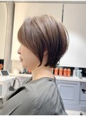 【高嶋優】アッシュカラー/小顔/ショートボブ