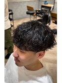 波巻きパーマ