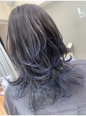 ロングウルフ×ニュアンスカラー