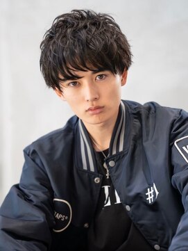 ハバナ 渋谷(HAVANA) アッシュブラック/束感マッシュパーマ/刈り上げ/ツーブロック