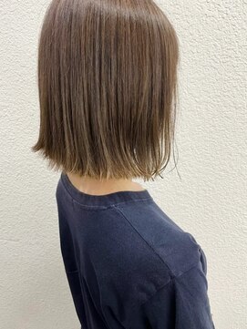 ネオリーブカップ 町田店(Neolive capu) Wカラー×ベージュカラー【町田/ボブ/ブリーチ/暖色】