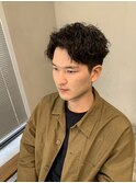 波巻きハイライトアップバングツーブロックマッシュ