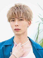 オーシャントーキョー 心斎橋(OCEAN TOKYO WEST)&nbsp;ハイトーンベージュナチュラルメンズマッシュツーブロック