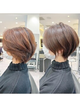 アンド ストーリーズ(&STORIES) 絶壁解消ショート×ひし形小顔×30代40代50代×ショートボブN