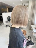 【racic】切りっぱなしブロンドボブ10代20代30代