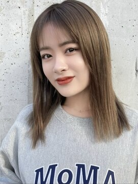 サンド クリア 横浜本店(sand clear) ボブディオリーブベージュ髪質改善縮毛矯正フェイスレイヤー