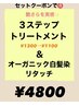 艶さら持続！人気の３ステップTr付★オーガニック白髪染リタッチ￥5000→￥4800