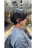 ☆パーマで作るボリュームワンカールくびれマッシュショートボブ